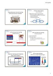 Hoog intensieve interval training (HIT) bij chronisch hartfalen - cardss