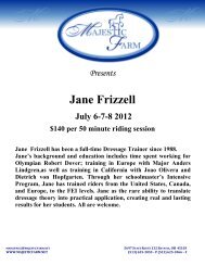 Jane Frizzell - Majestic Farm