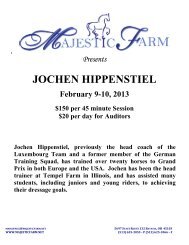 Jochen Hippenstiel February 9-10, 2013 - Majestic Farm