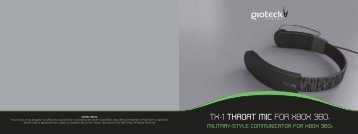 TX-1 THROAT MIC FOR XBOX 360® - Gioteck