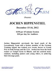 Jochen Hippenstiel December 15-16, 2012 - Majestic Farm