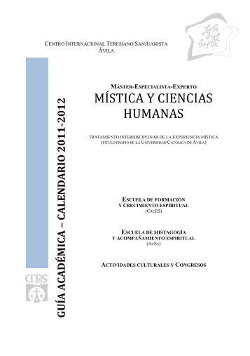 MÃSTICA Y CIENCIAS HUMANAS - CITeS