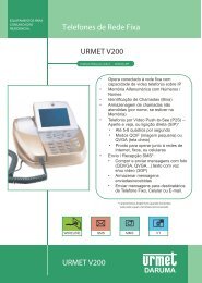 URMET V200 URMET V200 Telefones de Rede Fixa - Daruma