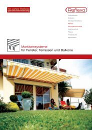 Markisensysteme für Fenster, Terrassen und Balkone - MERbau