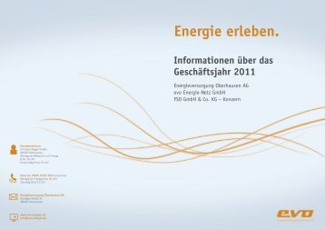 GeschÃ¤ftsjahr 2011 - EVO Energieversorgung Oberhausen AG