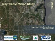 Clay County Transit Vision Presentation - North Florida TPO