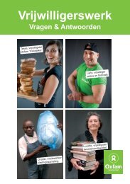 Vrijwilligerswerk, Vragen & Antwoorden - Oxfam-Solidariteit