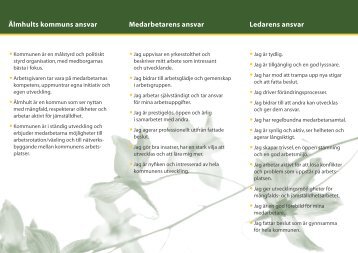 Policy fÃ¶r medarbetarskap och ledarskap - Ãlmhults kommun