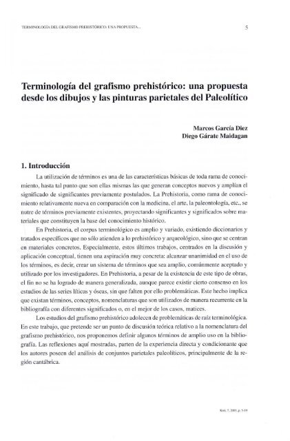 Terminología del grafismo prehistórico: una propuesta ... - creap