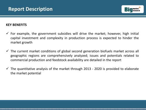 Global Second Generation Biofuels Market Growth, Application, 2020