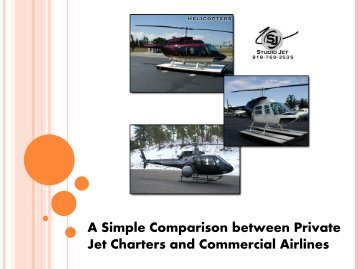 Jet Charters and Commercial Airlines