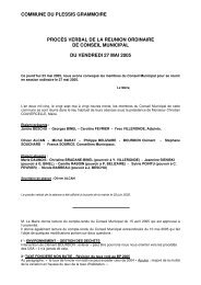 SÃ©ance du 27 mai 2005 - Le Plessis-Grammoire