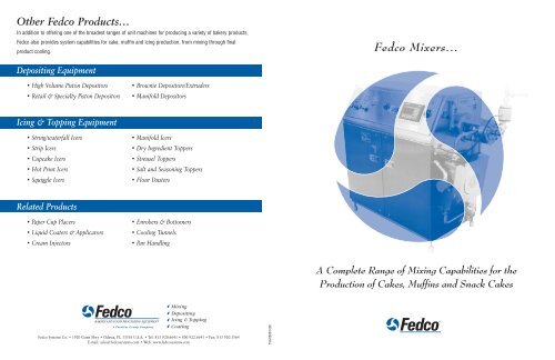 Fedco Mixersâ¦ - Notleys Bakery Equipment