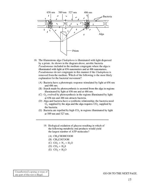 BIOLOGY TEST - LavaMind