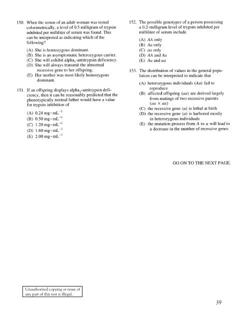 BIOLOGY TEST - LavaMind