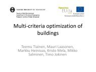 Multi-criteria optimization of buildings