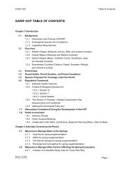 EARIP HCP TABLE OF CONTENTS - EAHCP