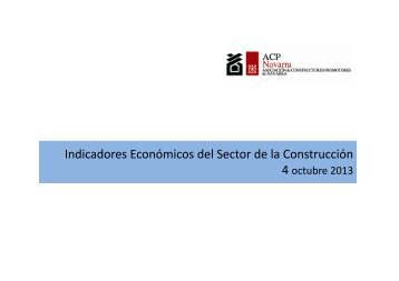 Indicadores Económicos del Sector de la Construcción