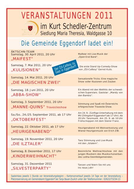 1. Fasching im Kurt Schedler-Zentrum Seiten 10/11