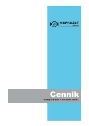 Cennik MEPROZET Sp. z o.o. _ waÅ¼ny od dn. 01-04 ... - proVesta.pl