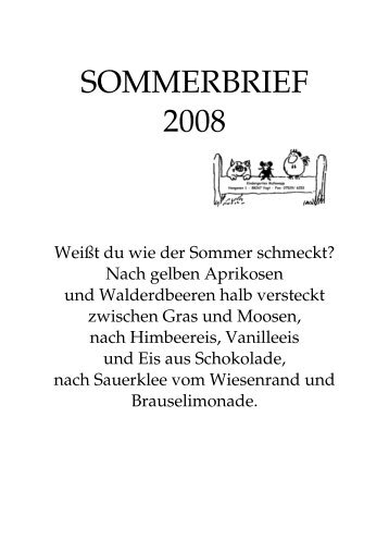 Sommerbrief 2008 - toluso.de