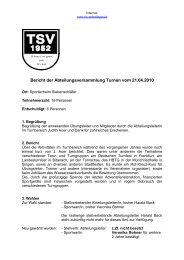 TSV Überlingen/Ried e - TSV Überlingen am Ried e.V.