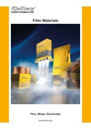 Brochure Filler Materials - Kjellberg Finsterwalde