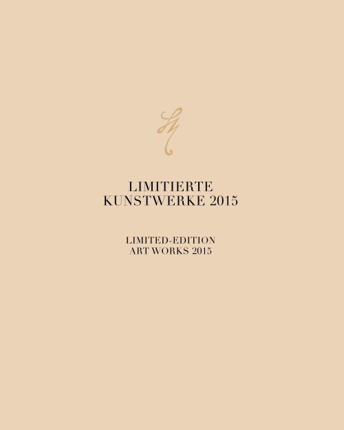 MEISSEN COUTURE - Limitierte Kunstwerke 2015