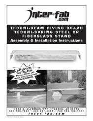 Assembly & Installation Instructions - Interfab