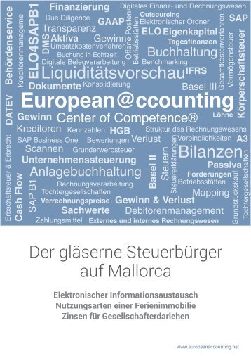 Der gläserne Steuerbürger auf Mallorca - European@ccounting