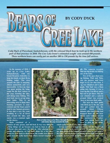 Bears of Cree Lake - Big Buck Magazine