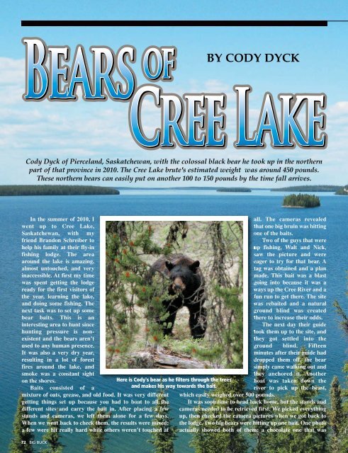 Bears of Cree Lake - Big Buck Magazine