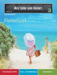 EDEKA Reisemagazin Reiselust April 2015