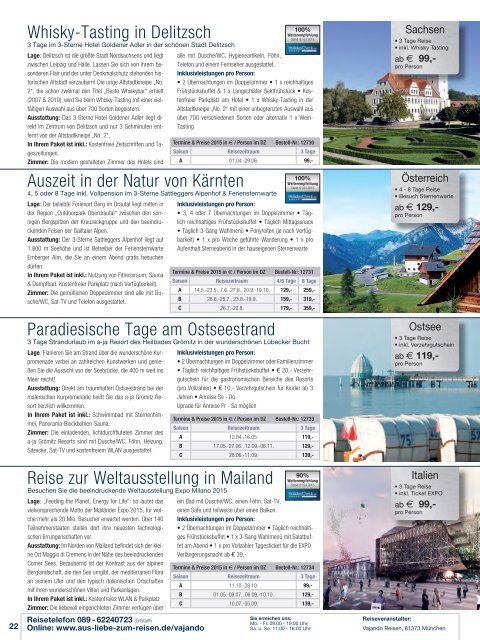 EDEKA Reisemagazin Reiselust April 2015