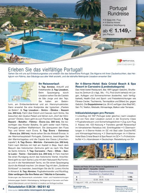 EDEKA Reisemagazin Reiselust April 2015