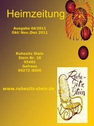 Ausgabe 04-2011 - Ruhesitz Stein