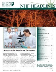 NHF HeadLines #177 - National Headache Foundation