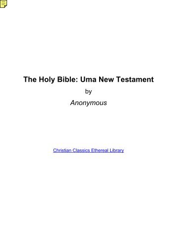 The Holy Bible: Uma New Testament - Abiblecommentary.com