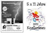 5 x 11 Jahre - KV Karnevalsverein Knallerbsen e.V.