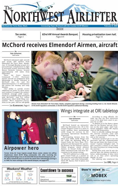 Feb. 6 - McChord AFB