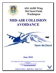 MID-AIR COLLISION AVOIDANCE - McChord AFB