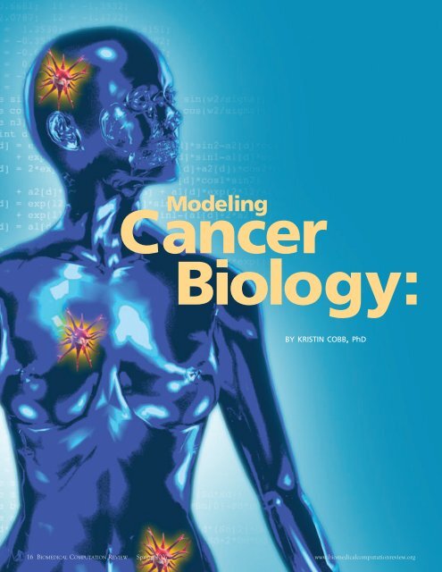 Modeling Cancer Biology - Biomedical Computation Review
