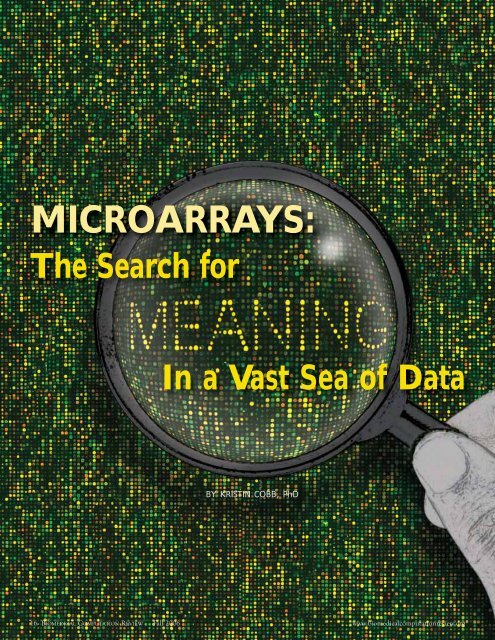 MICROARRAYS: - Biomedical Computation Review