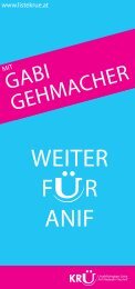 Gabi Gehmacher Bürgermeisterkandidatin Anif 2015