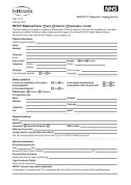 PETCT Referral Form - InHealth Group