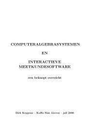 computeralgebrasystemen en interactieve ... - KAHO Sint-Lieven