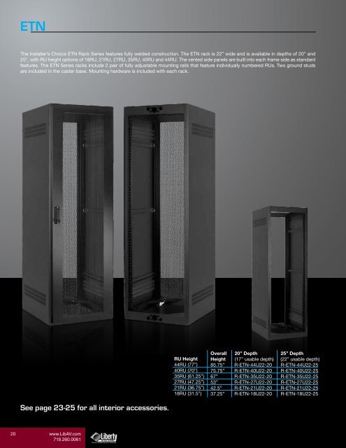 Installers Choice Rack Catalog - Liberty AV Solutions