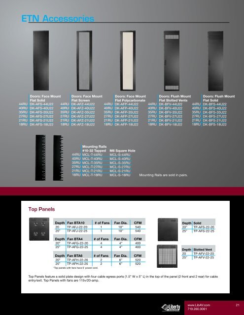 Installers Choice Rack Catalog - Liberty AV Solutions