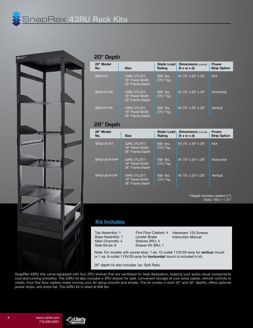 Installers Choice Rack Catalog - Liberty AV Solutions