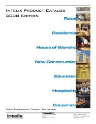 Intelix Product Catalog 2008 Edition - Liberty AV Solutions